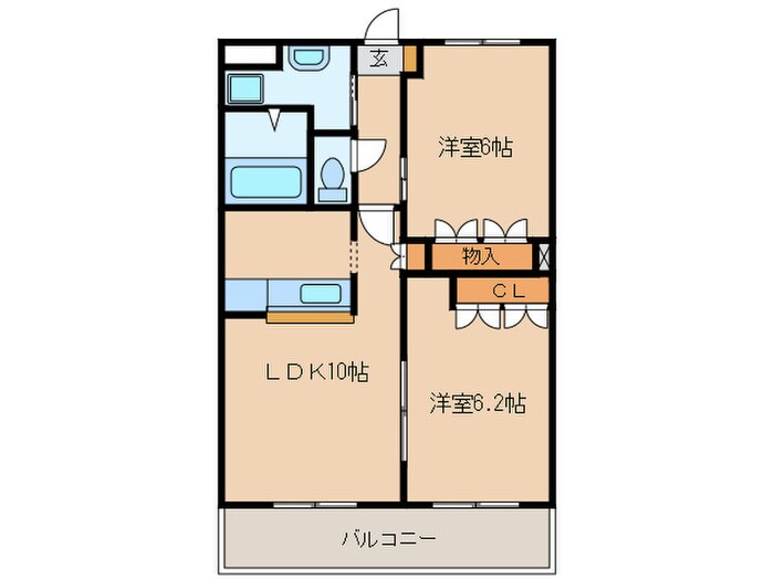 ラフォ－ルの物件間取画像