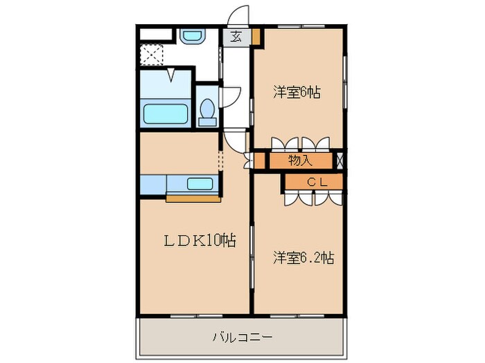 ラフォ－ルの物件間取画像