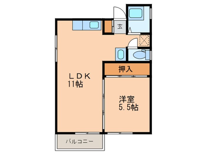 ｻｻﾞﾝ栄の物件間取画像