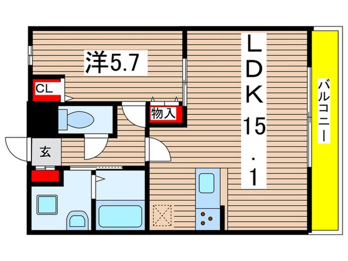 パセオ吹上の物件間取画像