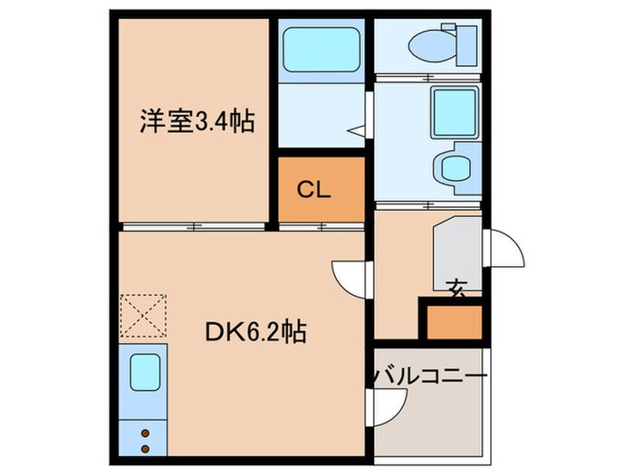 ハーモニーテラス森末町Ⅱの物件間取画像