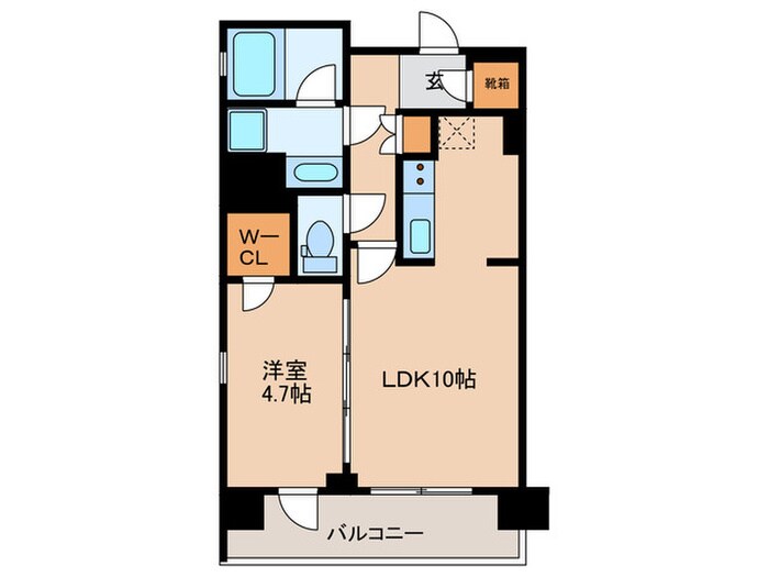 ｵｰﾌﾟﾝﾚｼﾞﾃﾞﾝｼｱ名古屋駅THE COURTの物件間取画像