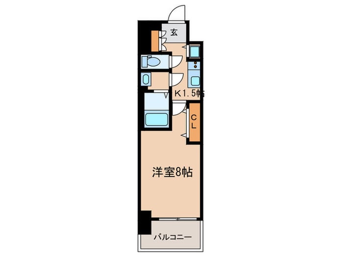 プレサンスジェネ葵(305)の物件間取画像