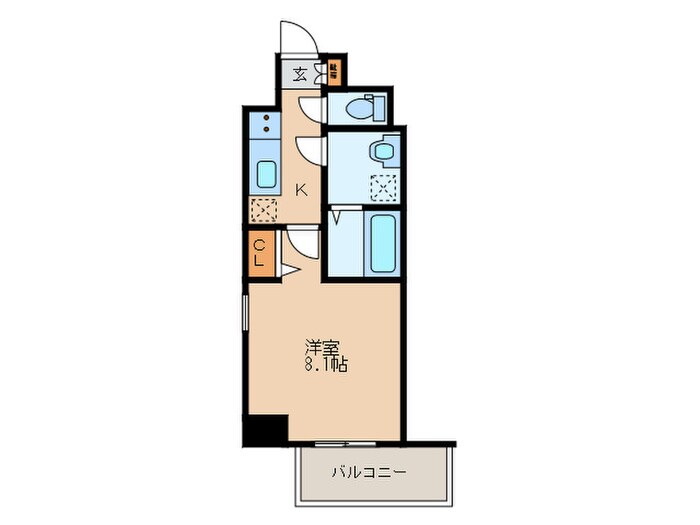 エスリード名古屋東別院の物件間取画像