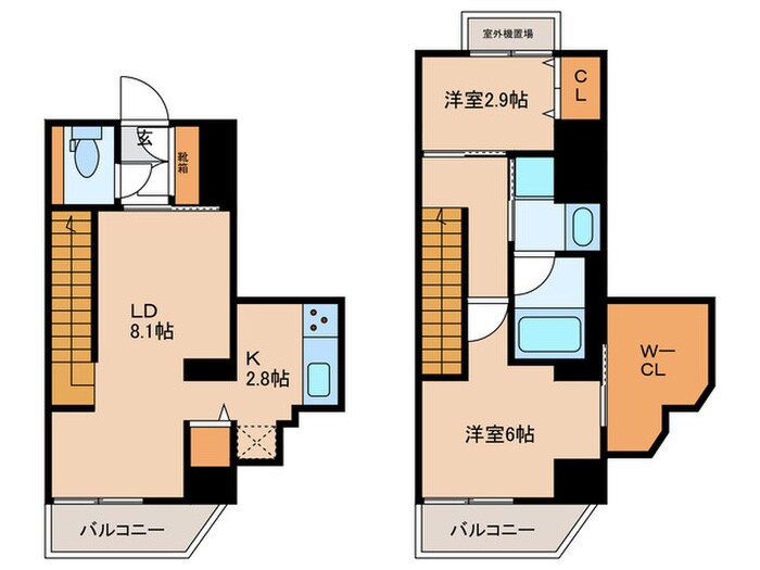 Comfort山王の物件間取画像