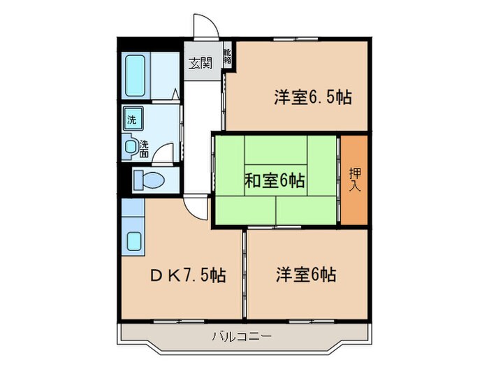 パストラ－レ壱番館の物件間取画像