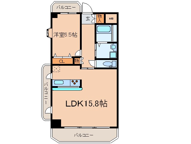 音羽壱番館ＳＡＫＡＥの物件間取画像