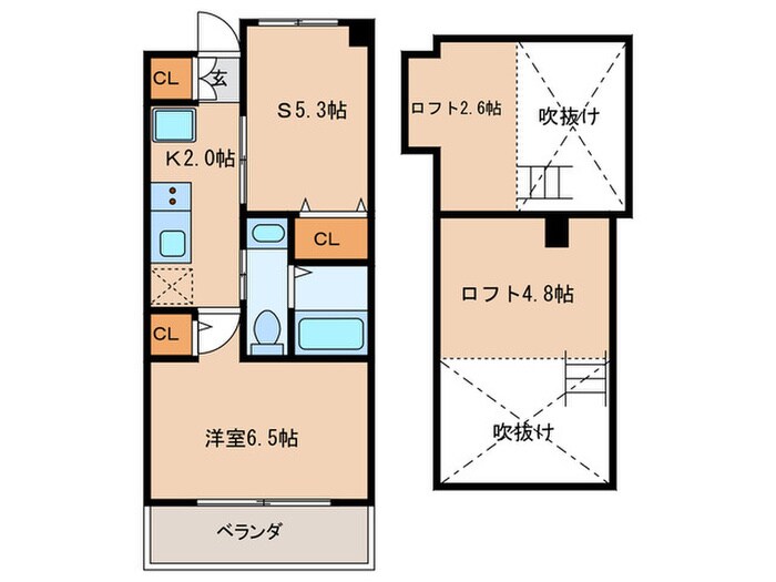 ｴｽﾃﾑｺｰﾄ名古屋駅前CORE(402)の物件間取画像