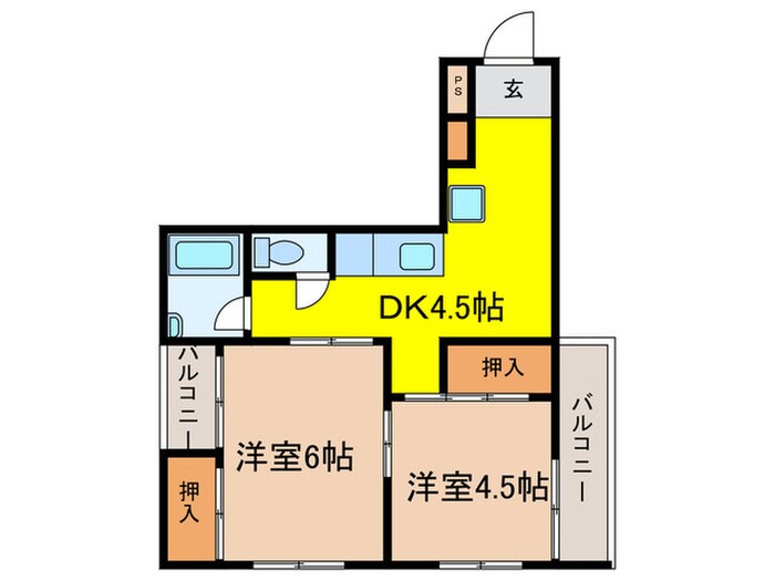 江崎コーポの物件間取画像