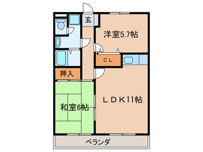 マンションムラテの物件間取画像