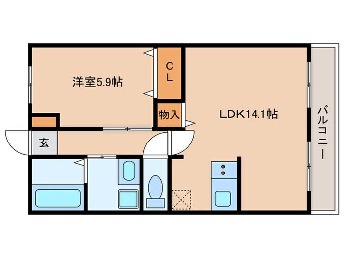ラビアン・ローゼの物件間取画像