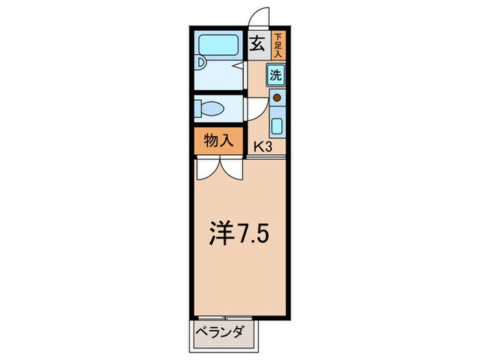 ハイツ昴の物件間取画像