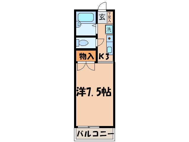 ハイツ昴の物件間取画像