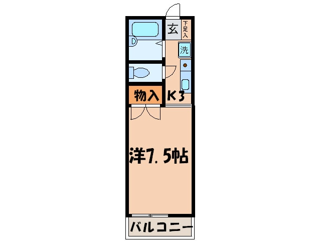 ハイツ昴の物件間取画像