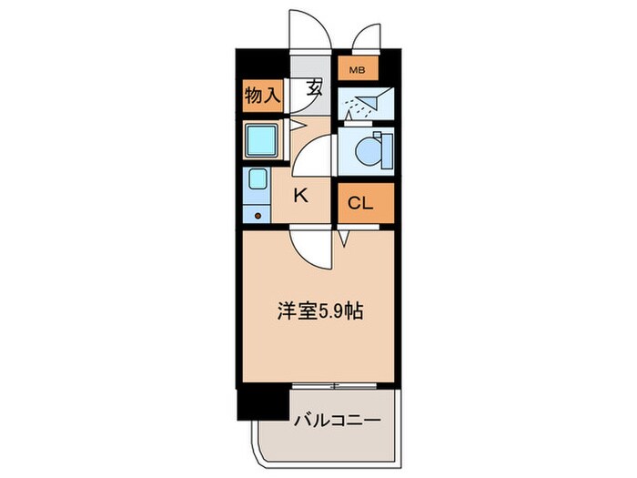 ﾗｲｵﾝｽﾞﾏﾝｼｮﾝ徳川（301）の物件間取画像