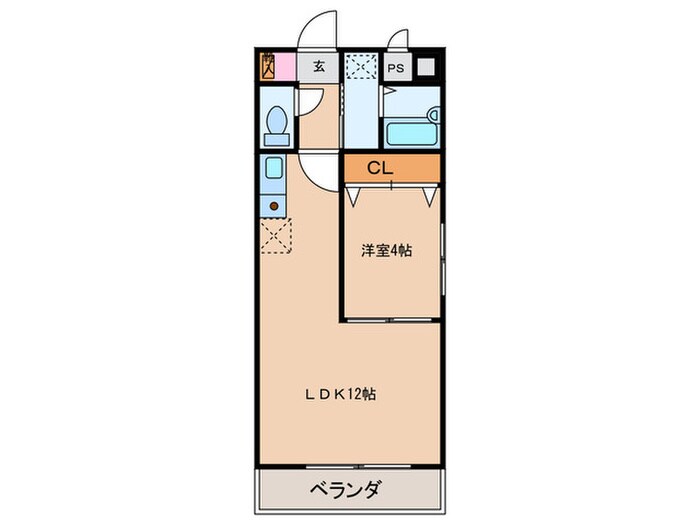 サンマ－ル牛巻の物件間取画像