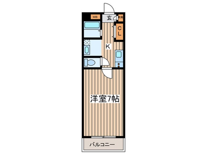 コーポラスヤスイの物件間取画像