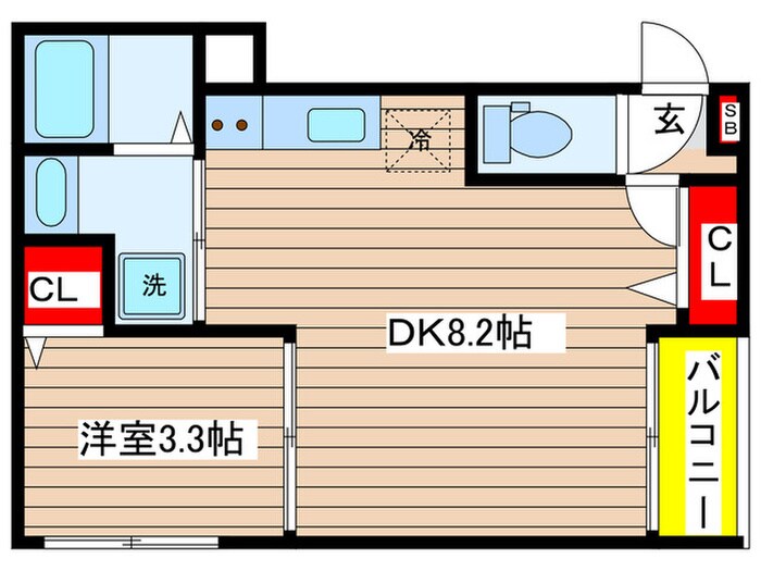 アルカーサ道徳新町の物件間取画像