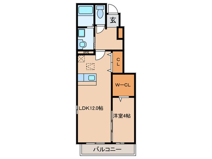 コンフォ－トⅡの物件間取画像