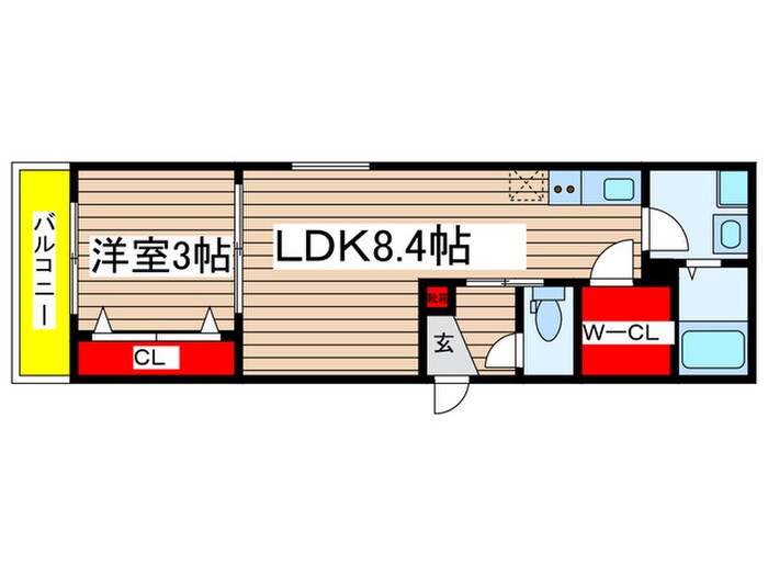 ジーメゾン名古屋豊田の物件間取画像