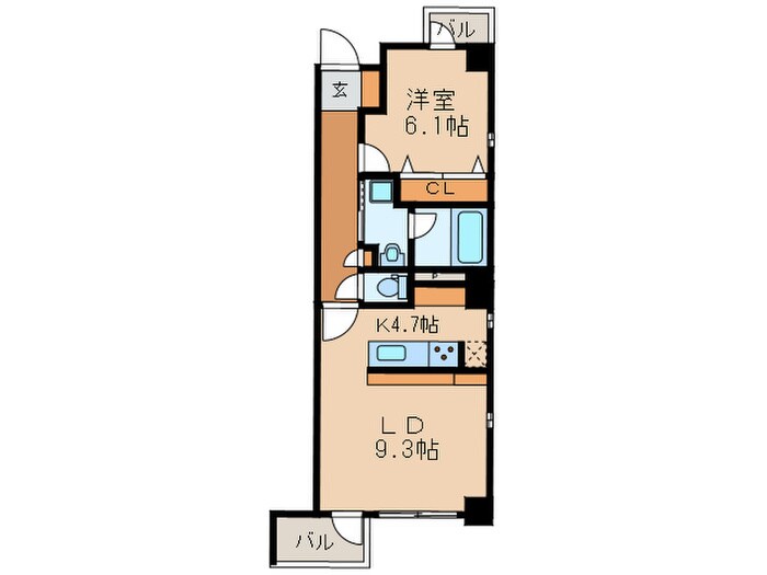 ｃｌａｖｉｅｒの物件間取画像