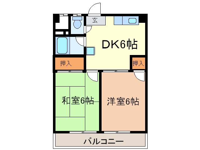 エムズハウス栄の物件間取画像