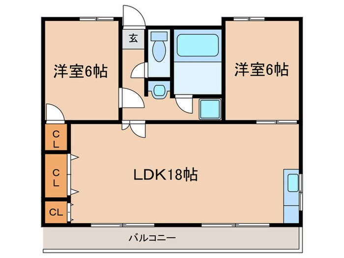 三洋ﾋﾞﾙの物件間取画像