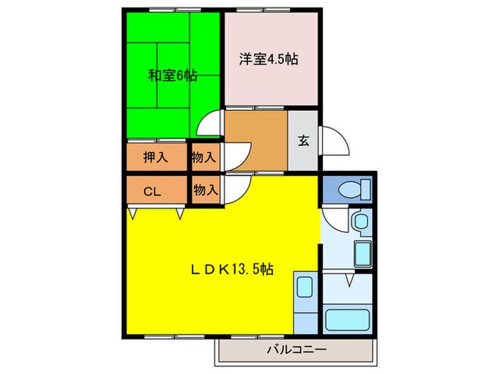 メゾンわかなの物件間取画像