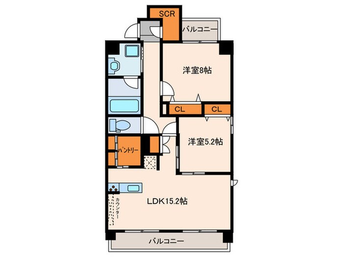 RAXA覚王山の物件間取画像