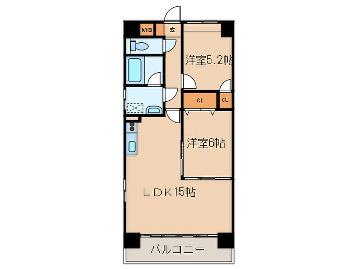 クレア－トノムラの物件間取画像