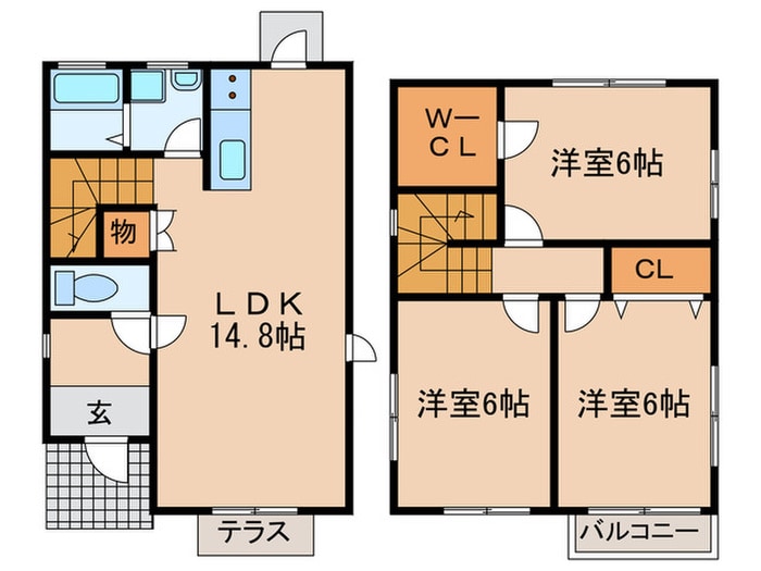 小出様戸建賃貸住宅A棟の物件間取画像