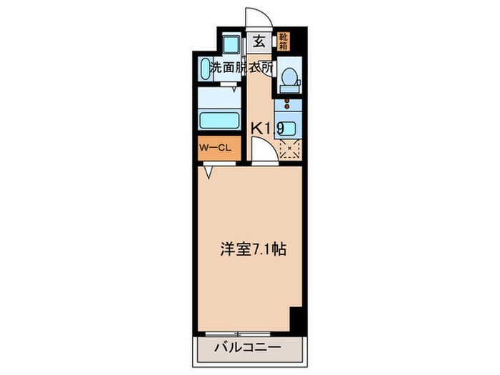 プレイズシード車道アベニューの物件間取画像