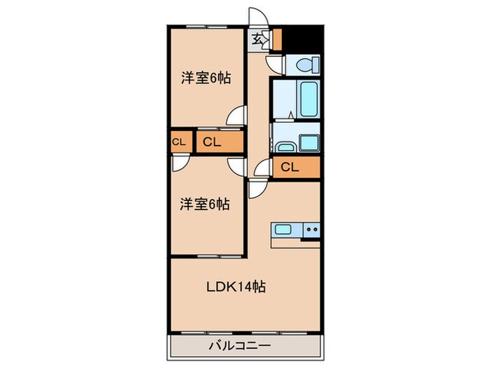 グレース高比良 Ｓ棟の物件間取画像