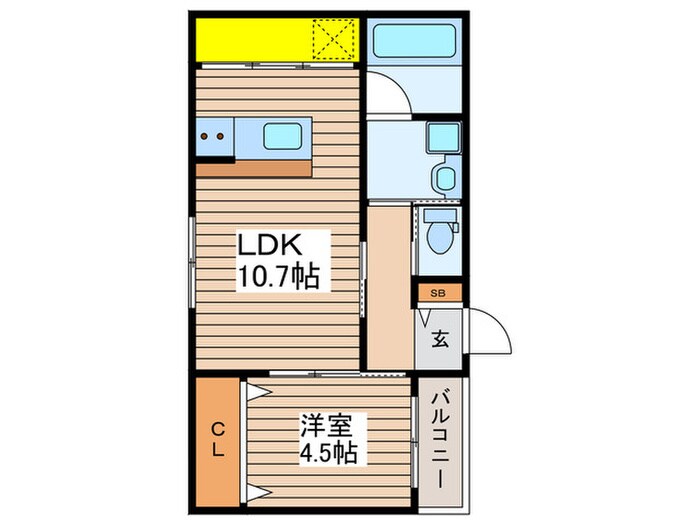 仮）Ｚｅｃｃａ日比野Ⅱの物件間取画像