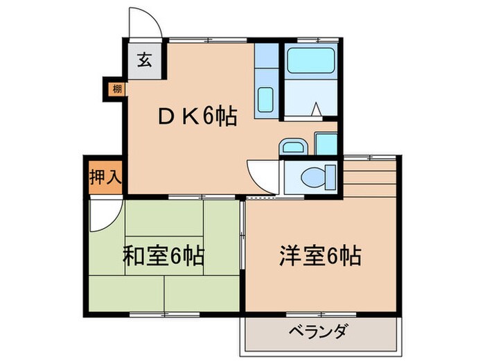 グリーンハイツの物件間取画像