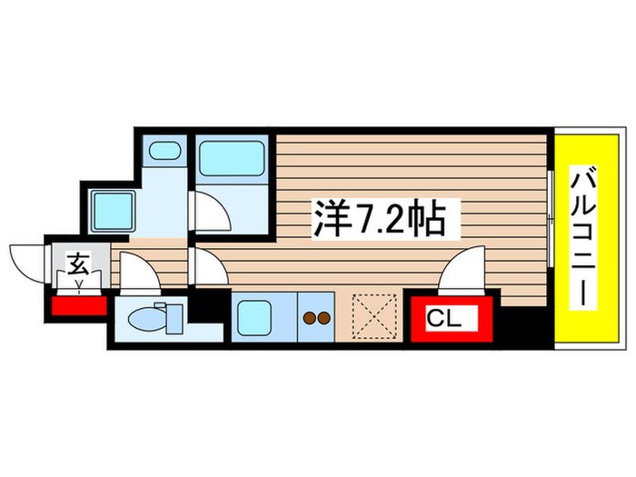 スクエア・アパ－トメントの物件間取画像