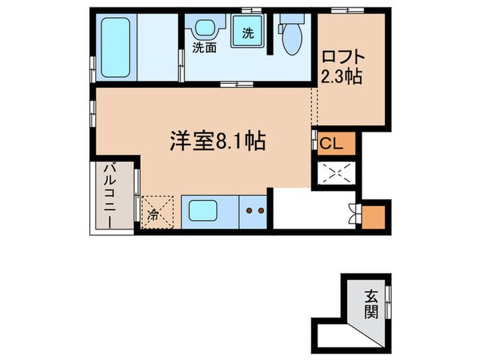 FERIO中村の物件間取画像