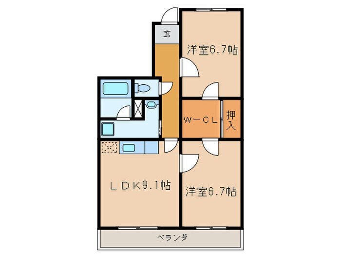 ベルテ相川の物件間取画像