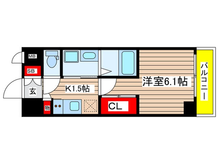 サーティスリー上前津の物件間取画像