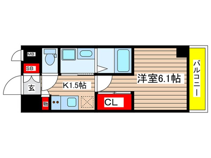 サーティスリー上前津の物件間取画像