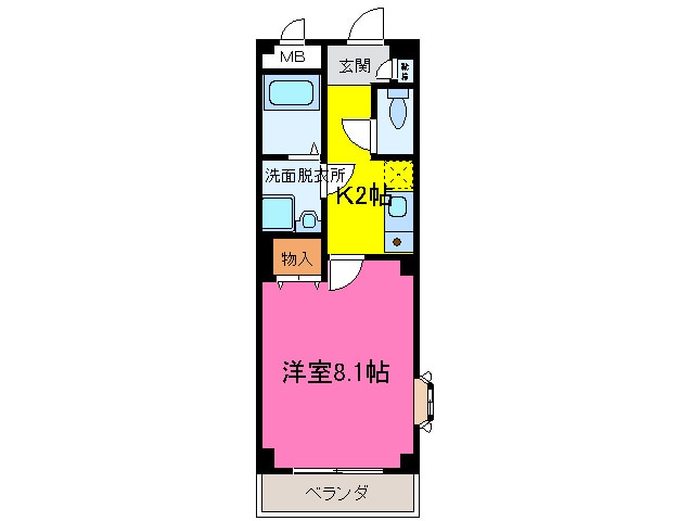 第二福谷ビルの物件間取画像