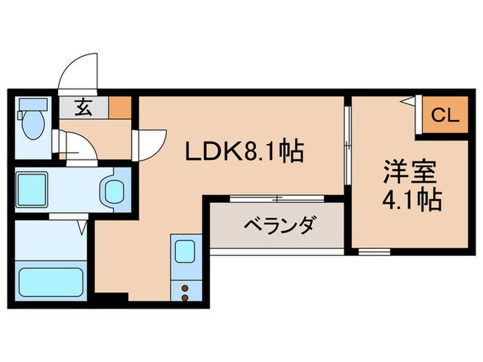 メイクスR高畑の物件間取画像