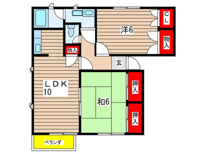 ﾄﾙｰｽﾋﾙｽﾞ　M棟の物件間取画像