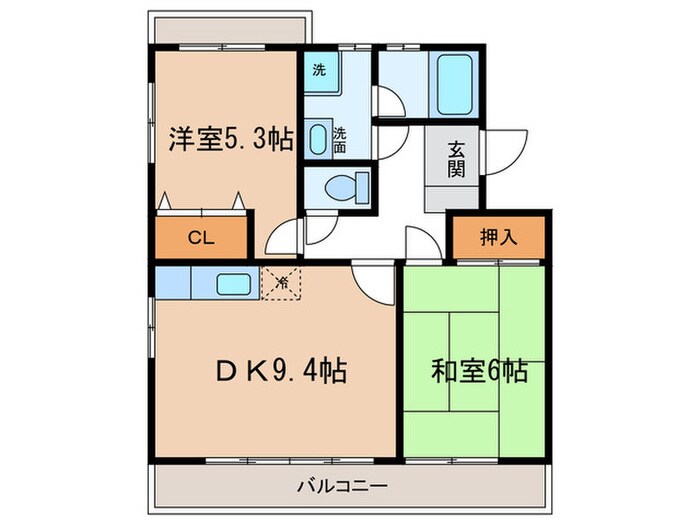 グランデュア小塚の物件間取画像