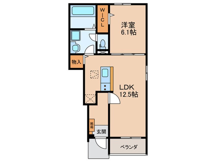 ボンシャンスの物件間取画像