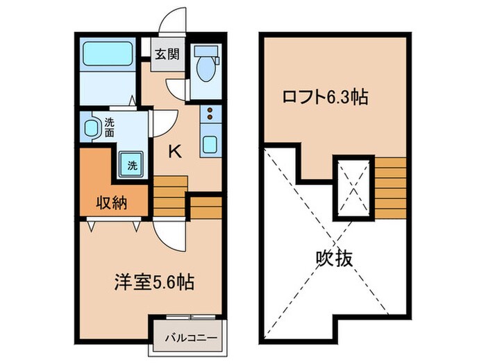 Creo中村区役所の物件間取画像