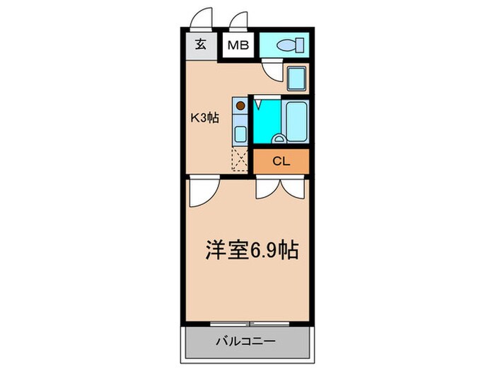 ｱﾝﾌﾟﾙ-ﾙ ﾌｪ-ﾙ ｼｬﾙﾏﾝの物件間取画像