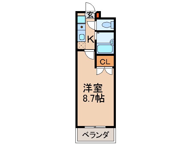 サンセイハイツ社台の物件間取画像