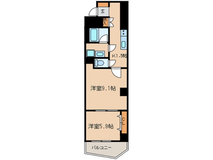 ヴァンキッシュの物件間取画像