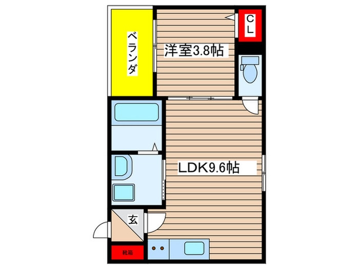 仮）Ｆ　アセシア　－ｈｋ２の物件間取画像